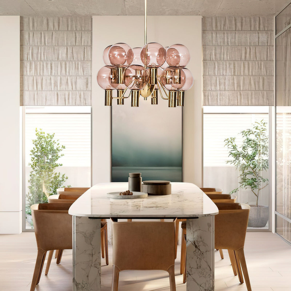 Patricia Glass Chandelier - view 2