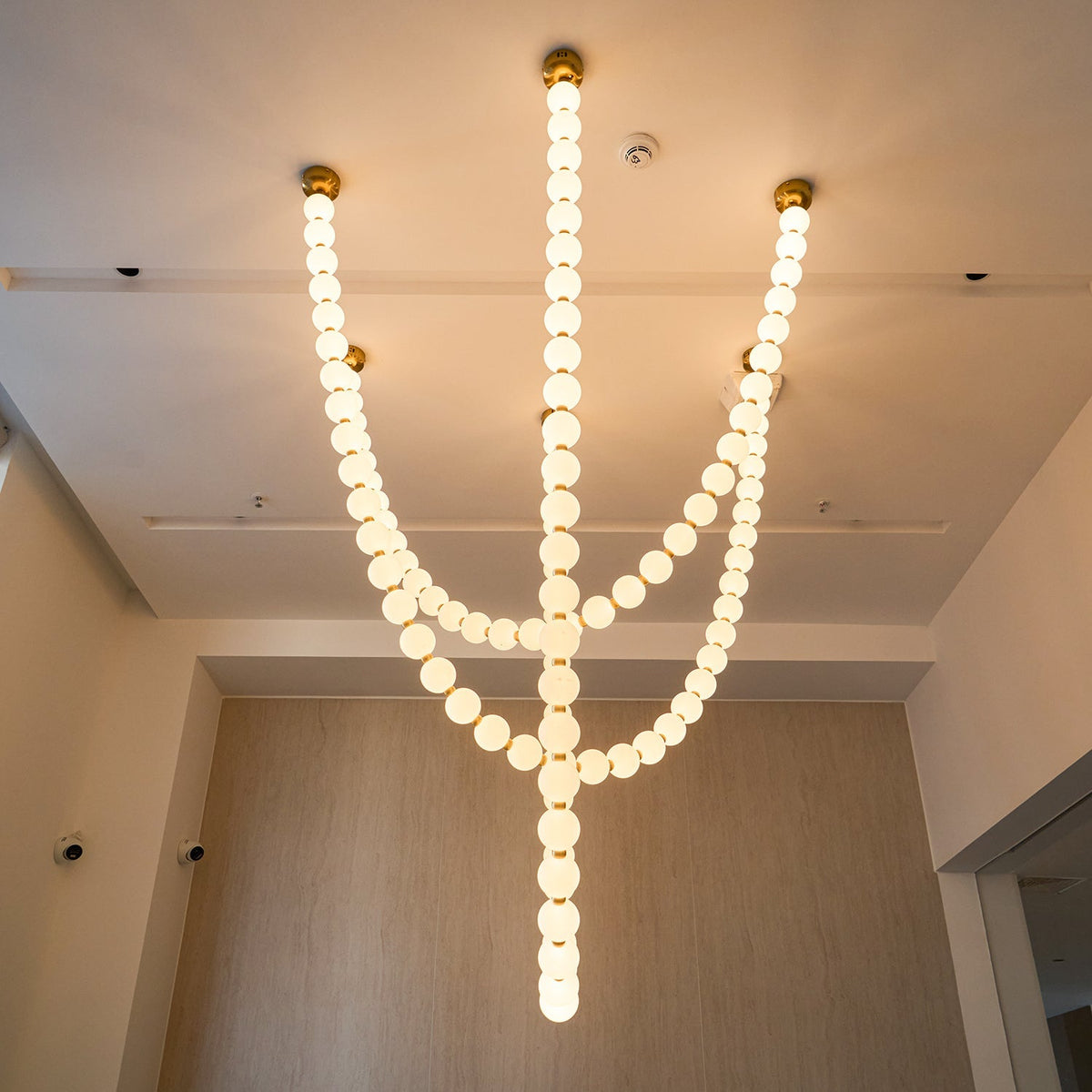 Pearl Glass Necklace Balls Chandelier - view 28