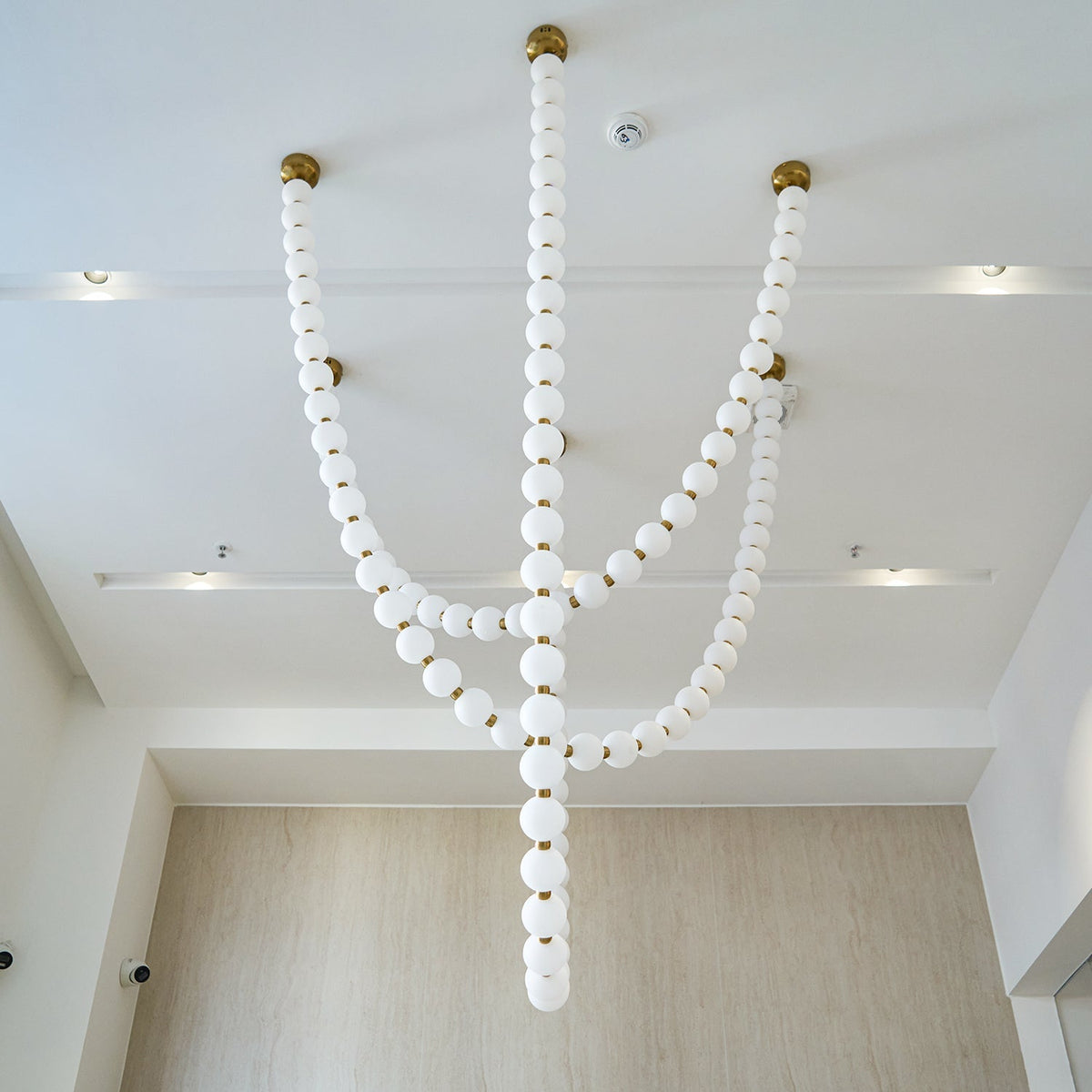 Pearl Glass Necklace Balls Chandelier - view 31