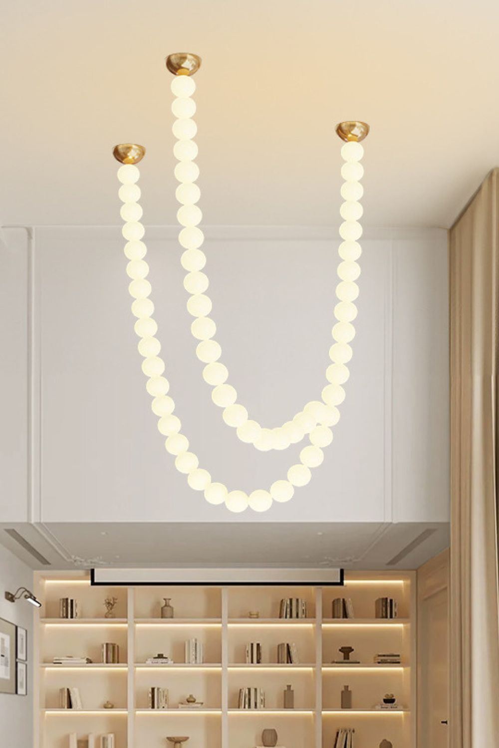Pearl Glass Necklace Balls Chandelier - view 11