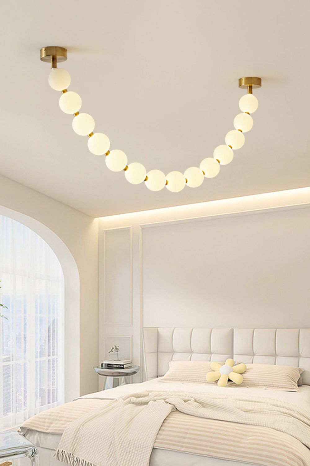 Pearl Glass Necklace Balls Chandelier - view 9