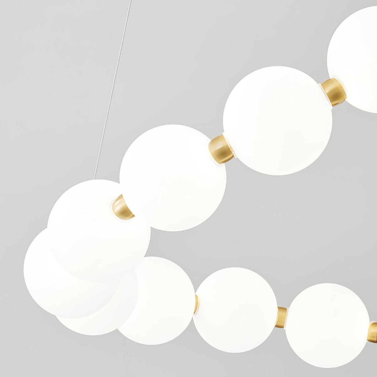 Glass Pearl Necklace Chandelier - view 15