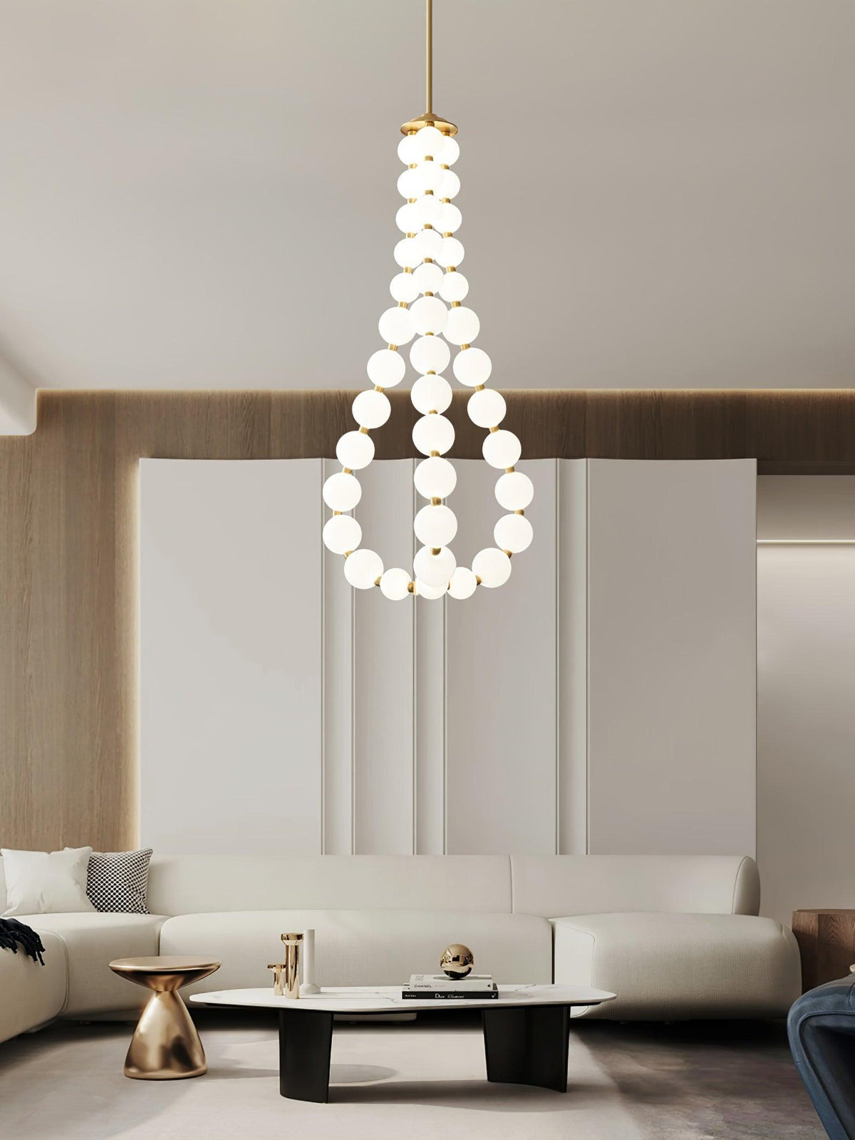 Glass Pearl Necklace Chandelier - view 20