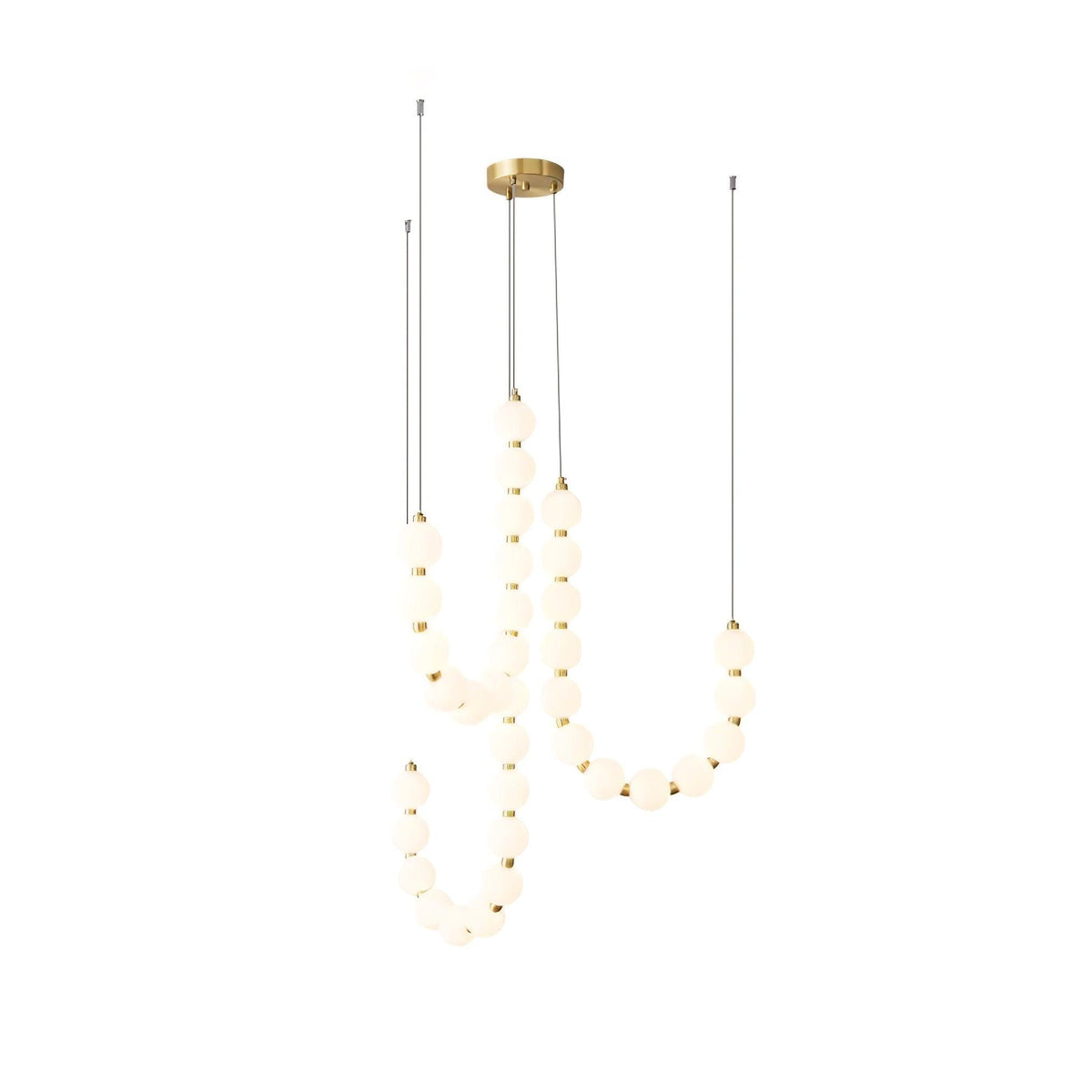 Glass Pearl Necklace Chandelier - view 23