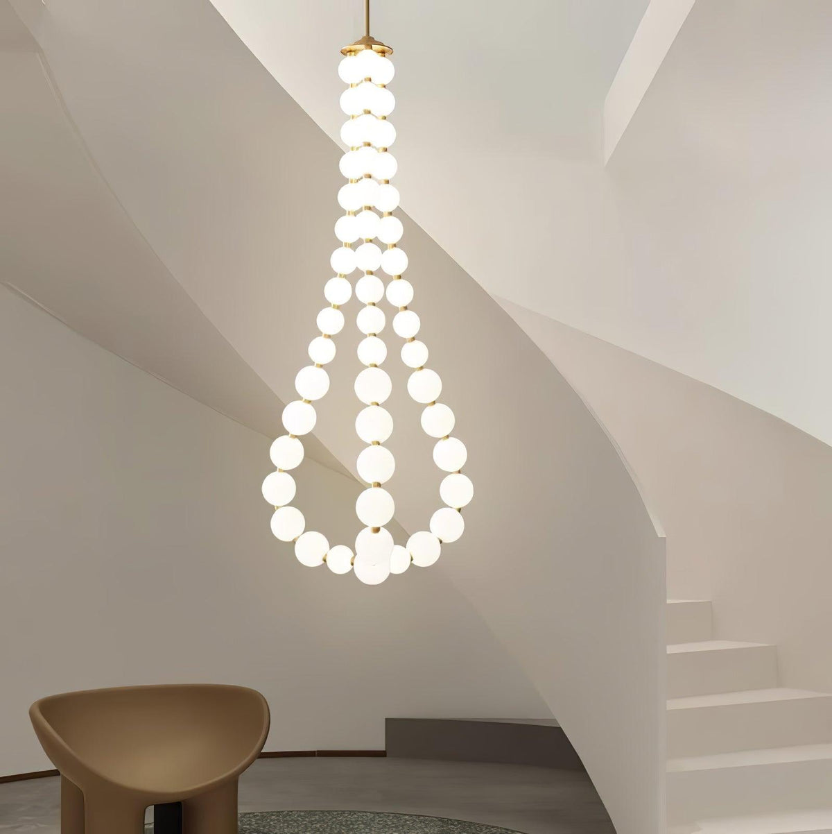 Glass Pearl Necklace Chandelier - view 24