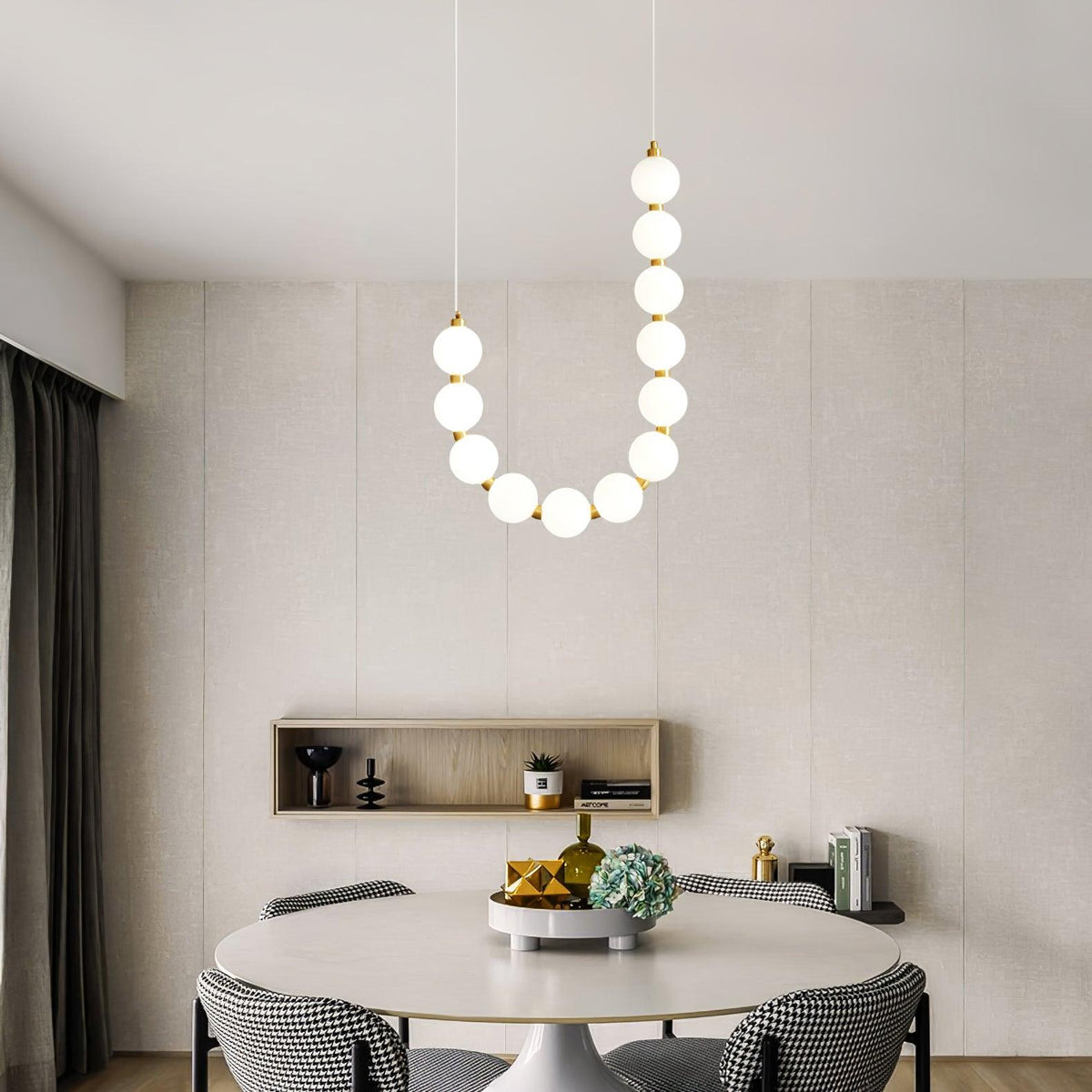 Glass Pearl Necklace Chandelier - view 27
