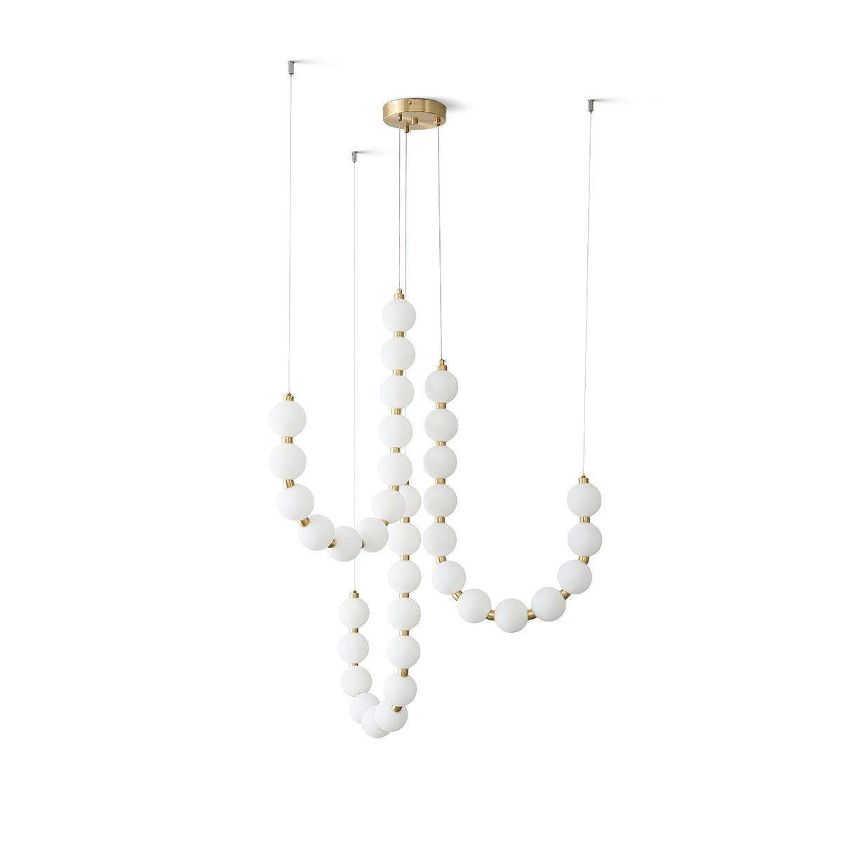 Glass Pearl Necklace Chandelier - view 7