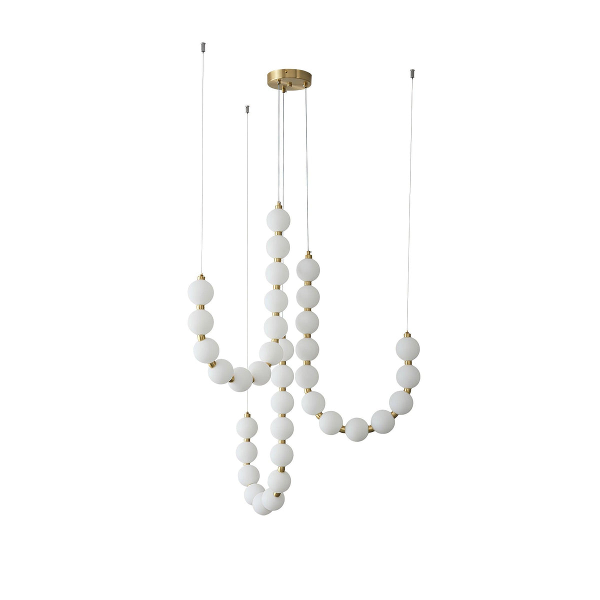 Glass Pearl Necklace Chandelier - view 30