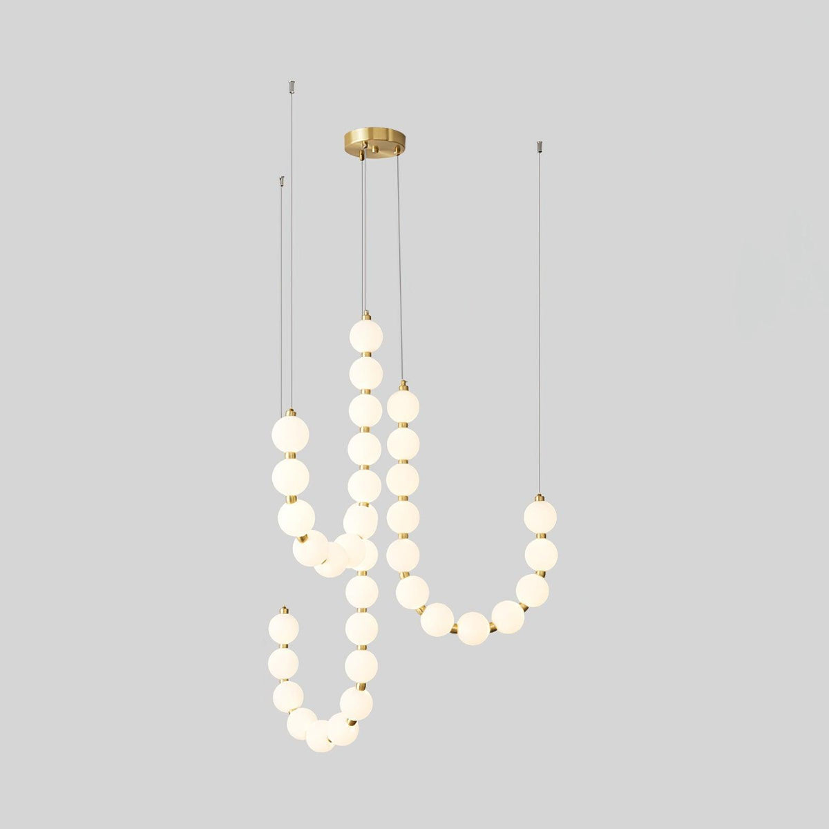 Glass Pearl Necklace Chandelier - view 45