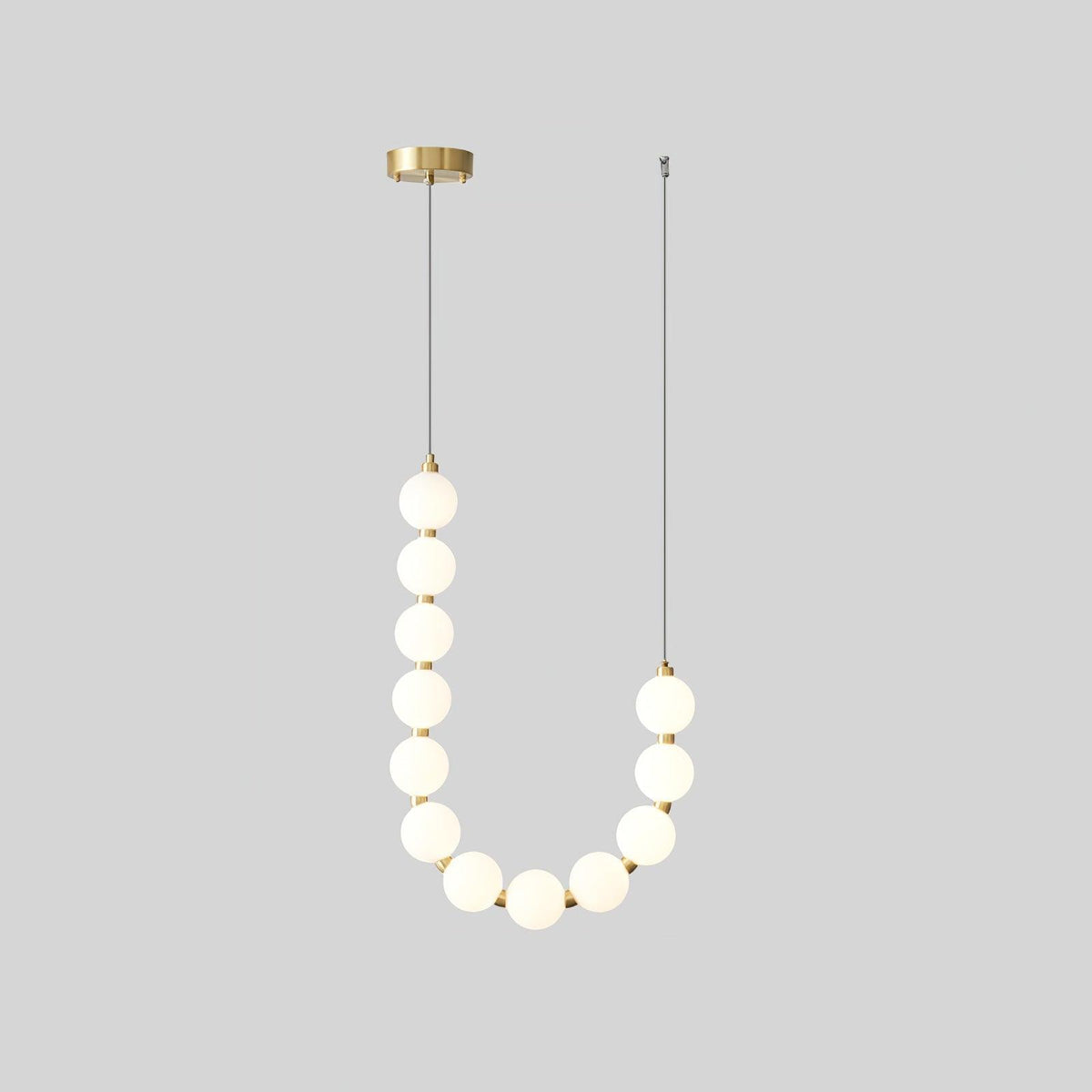 Glass Pearl Necklace Chandelier - view 44