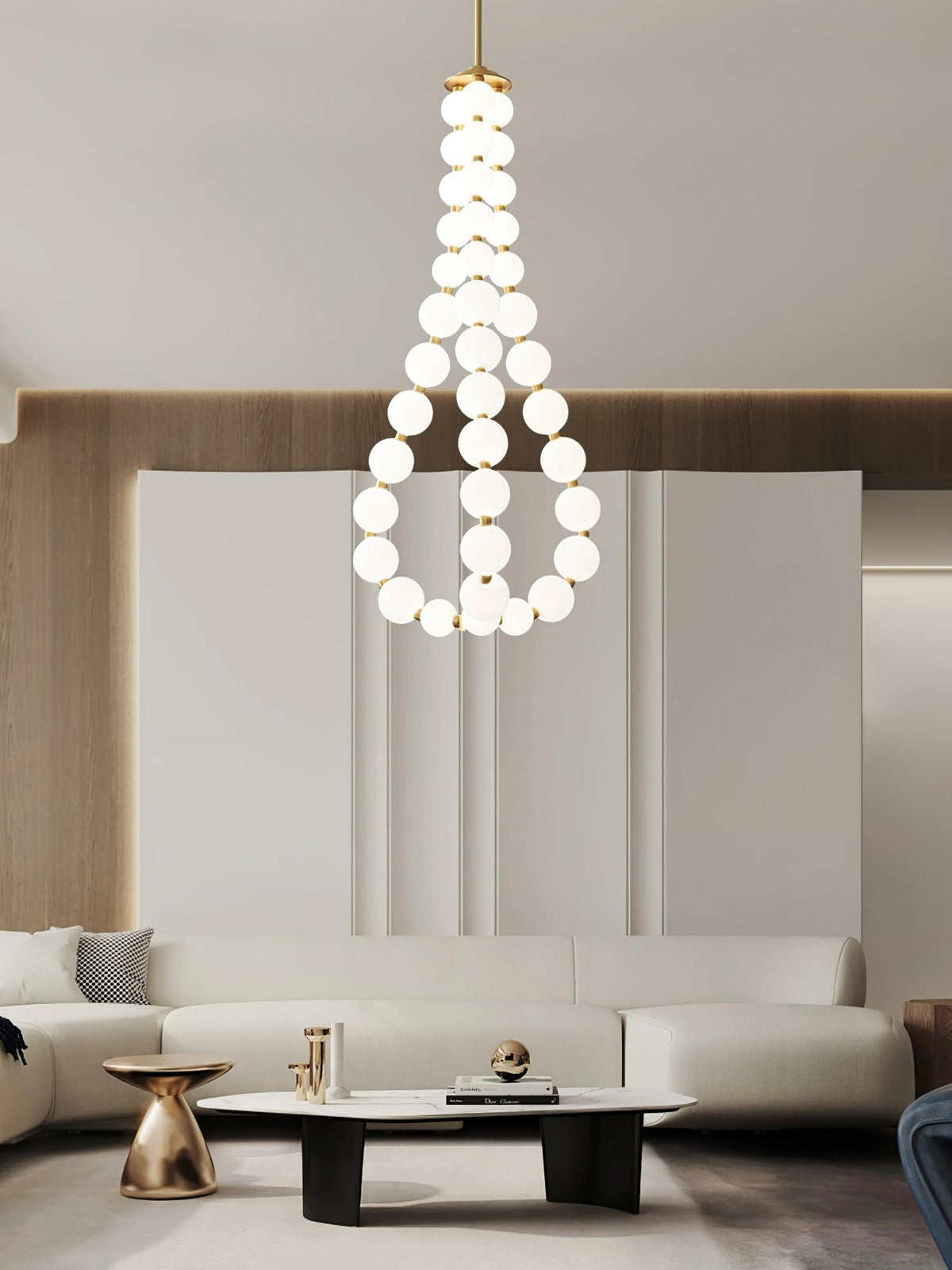 Glass Pearl Necklace Chandelier - view 35