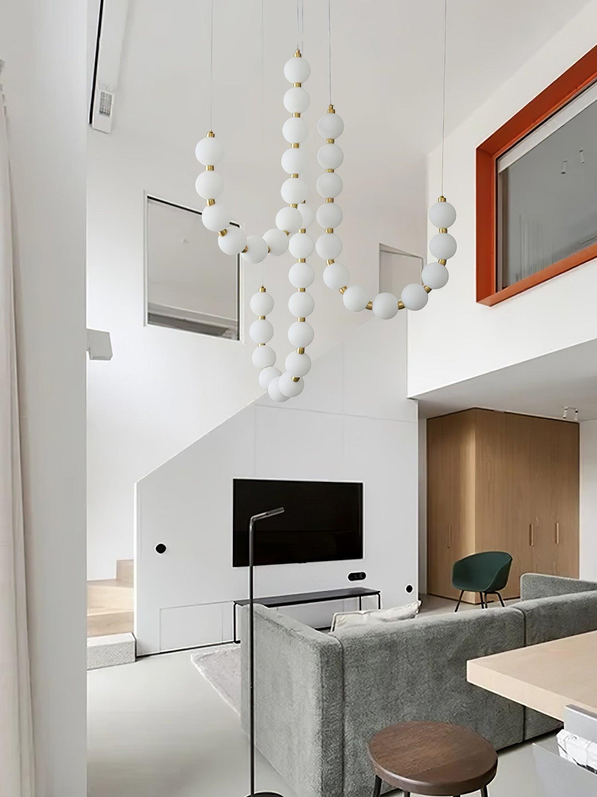 Glass Pearl Necklace Chandelier - view 39
