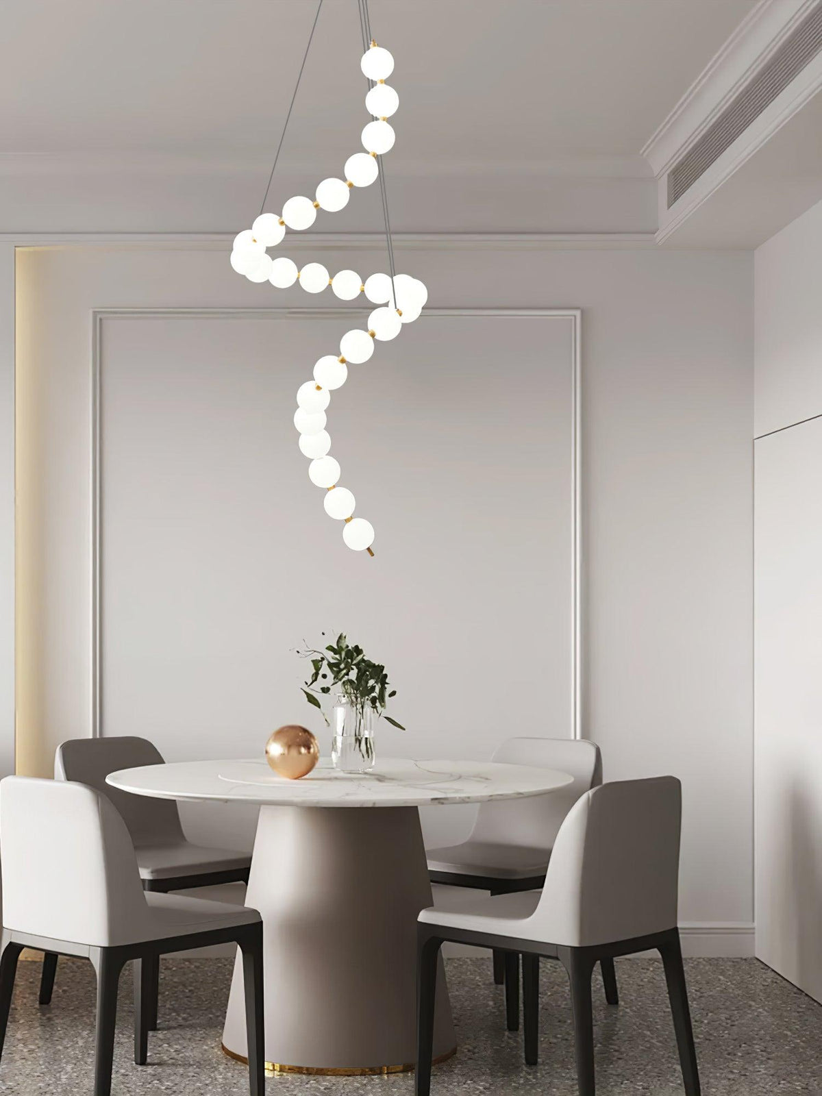 Glass Pearl Necklace Chandelier - view 9