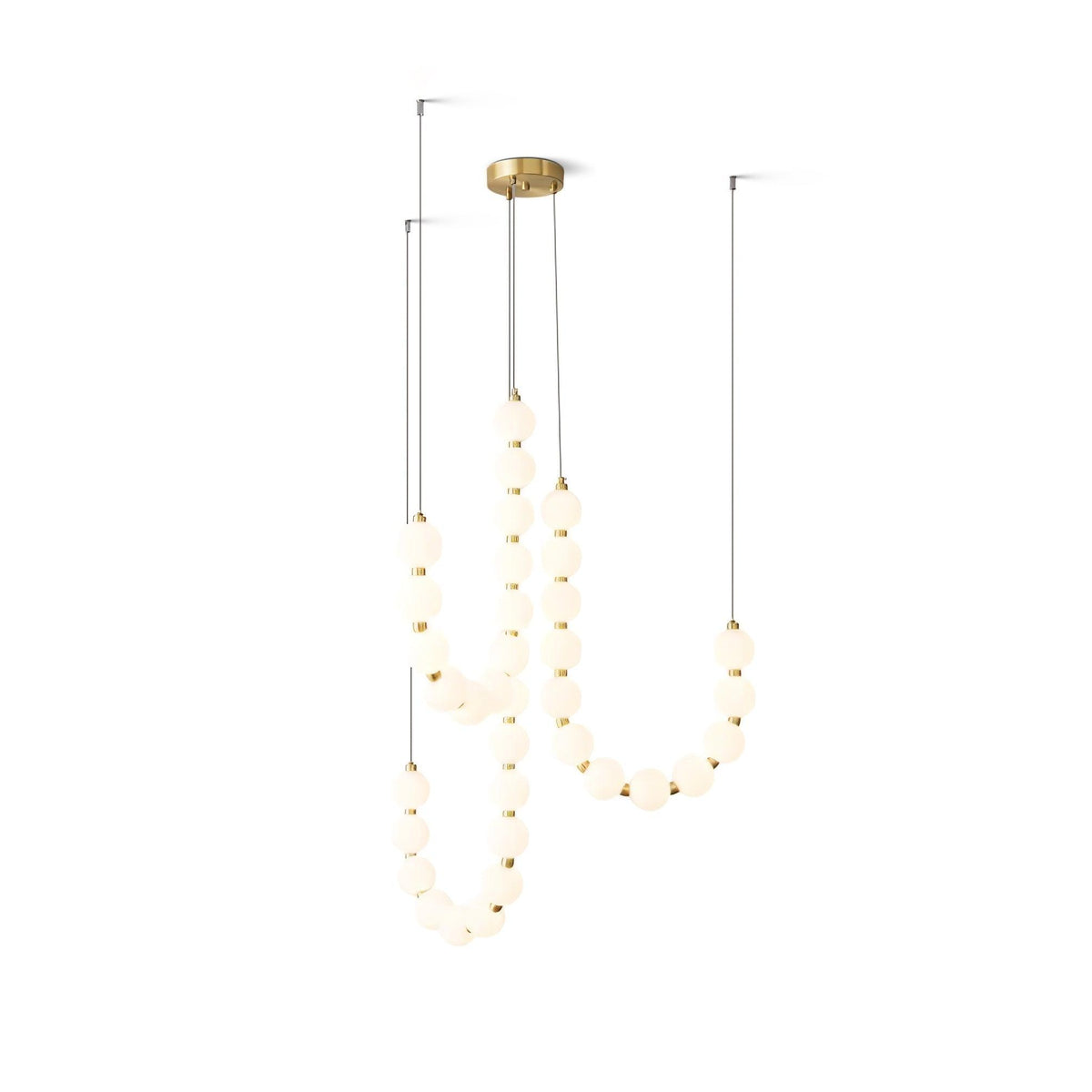 Glass Pearl Necklace Chandelier - view 43