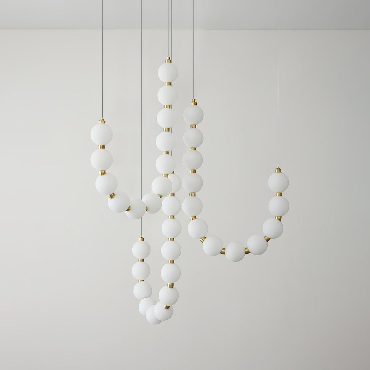 Glass Pearl Necklace Chandelier - view 10