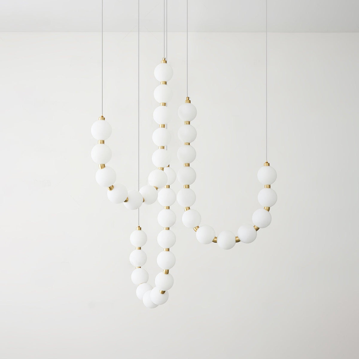 Glass Pearl Necklace Chandelier - view 11
