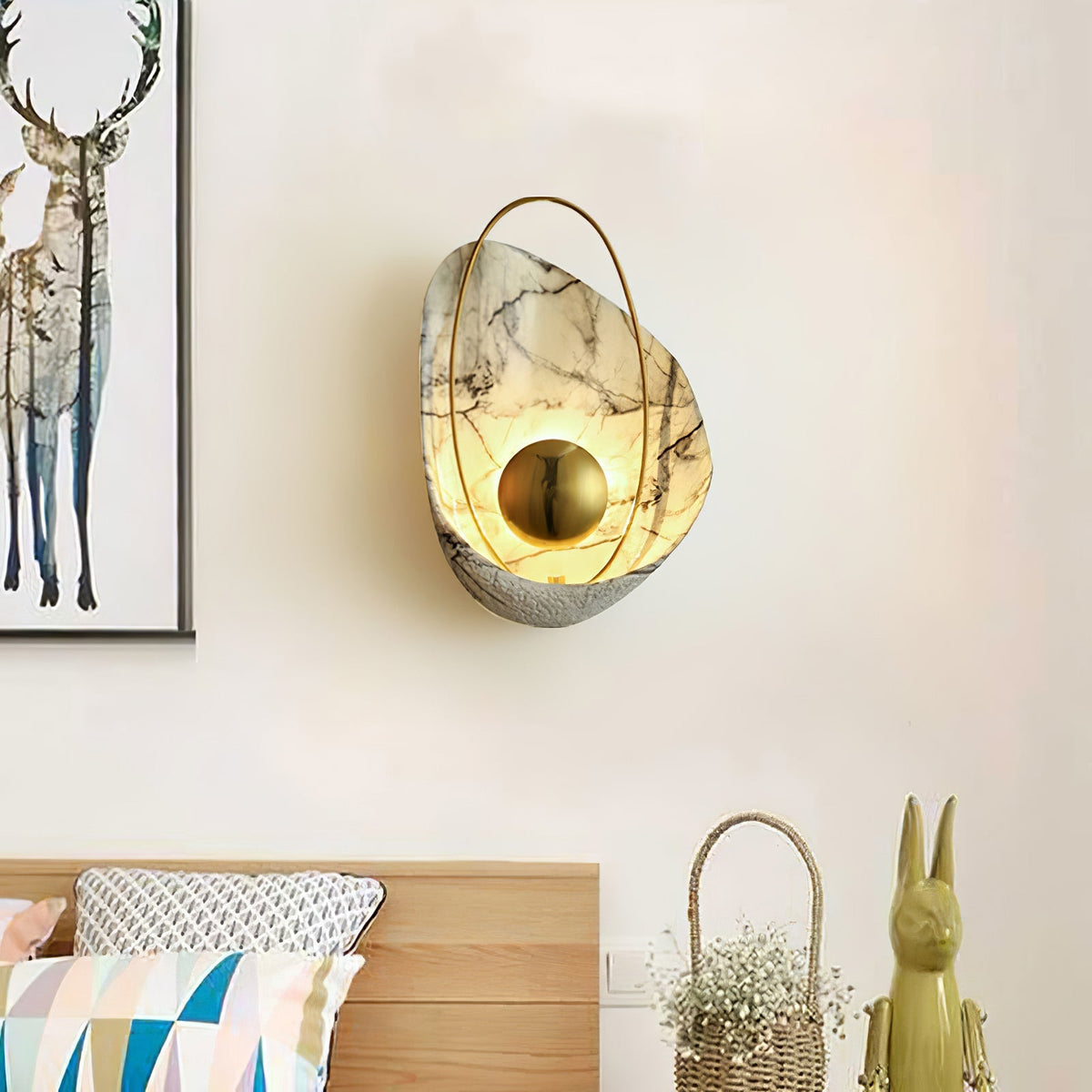Pearl Resin Wall Lamp - view 2