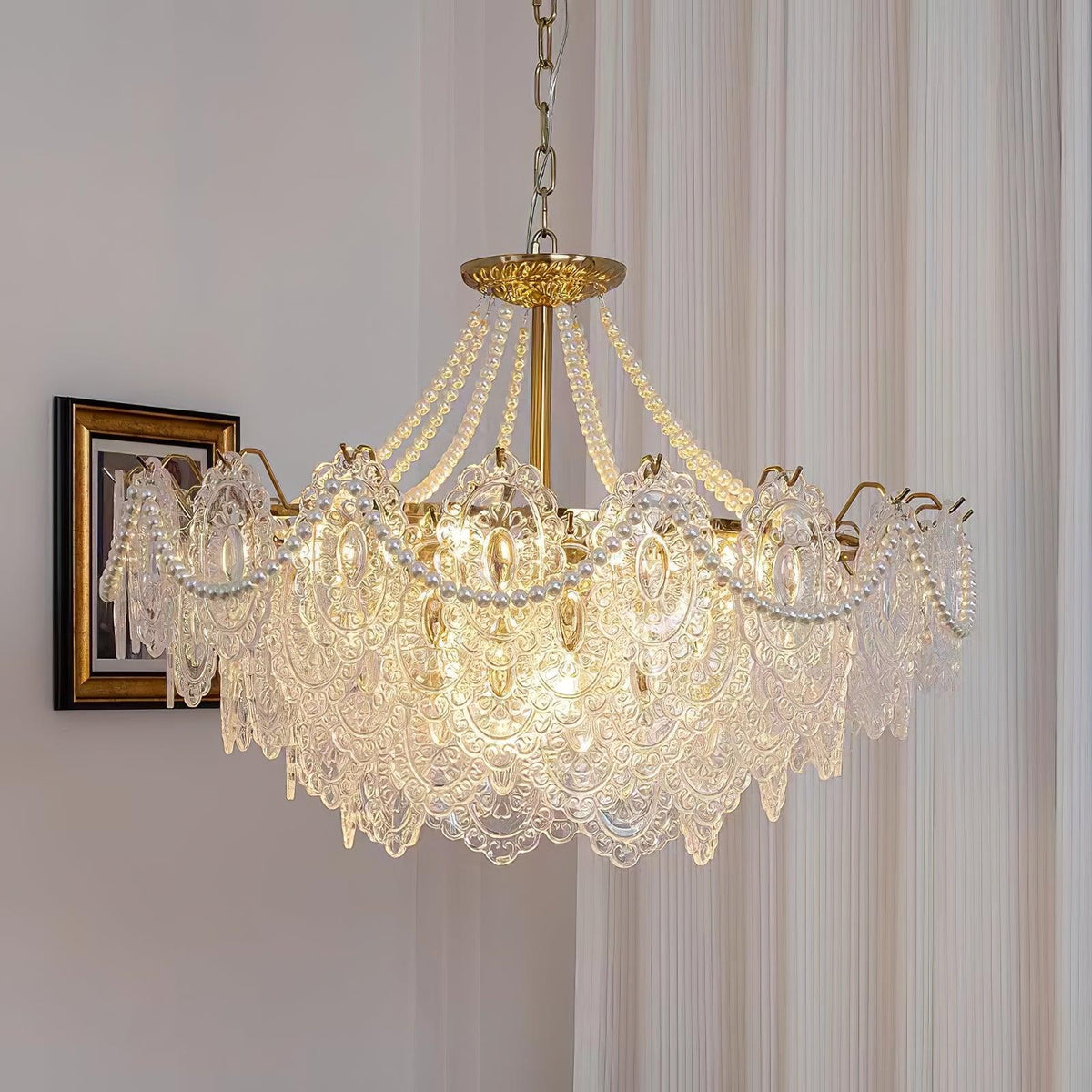 Pearls Glass Chandelier - view 2