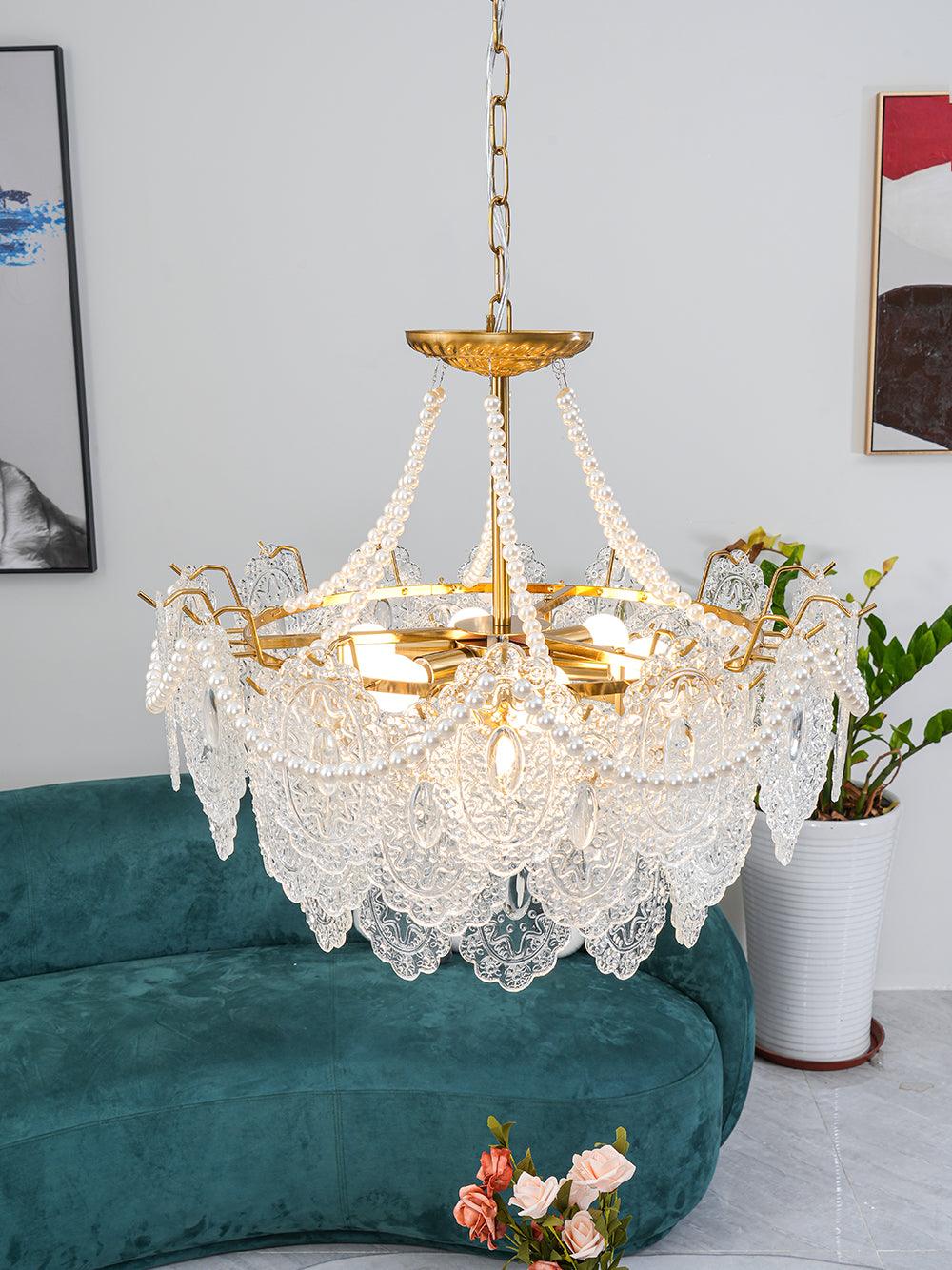 Pearls Glass Chandelier - view 12