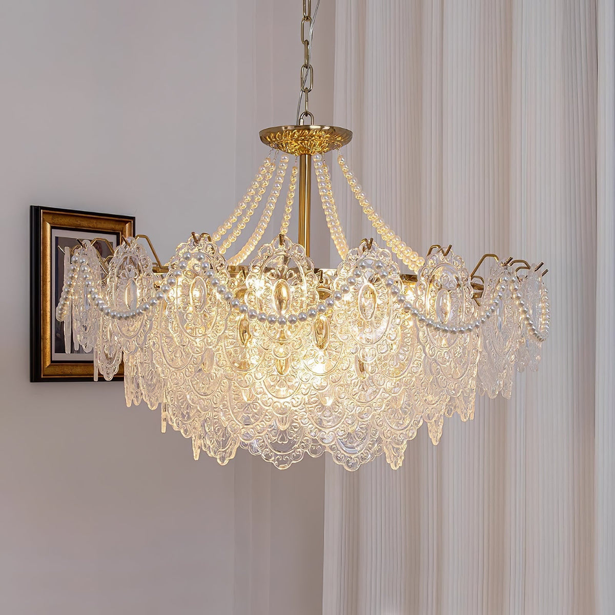 Pearls Glass Chandelier - view 18