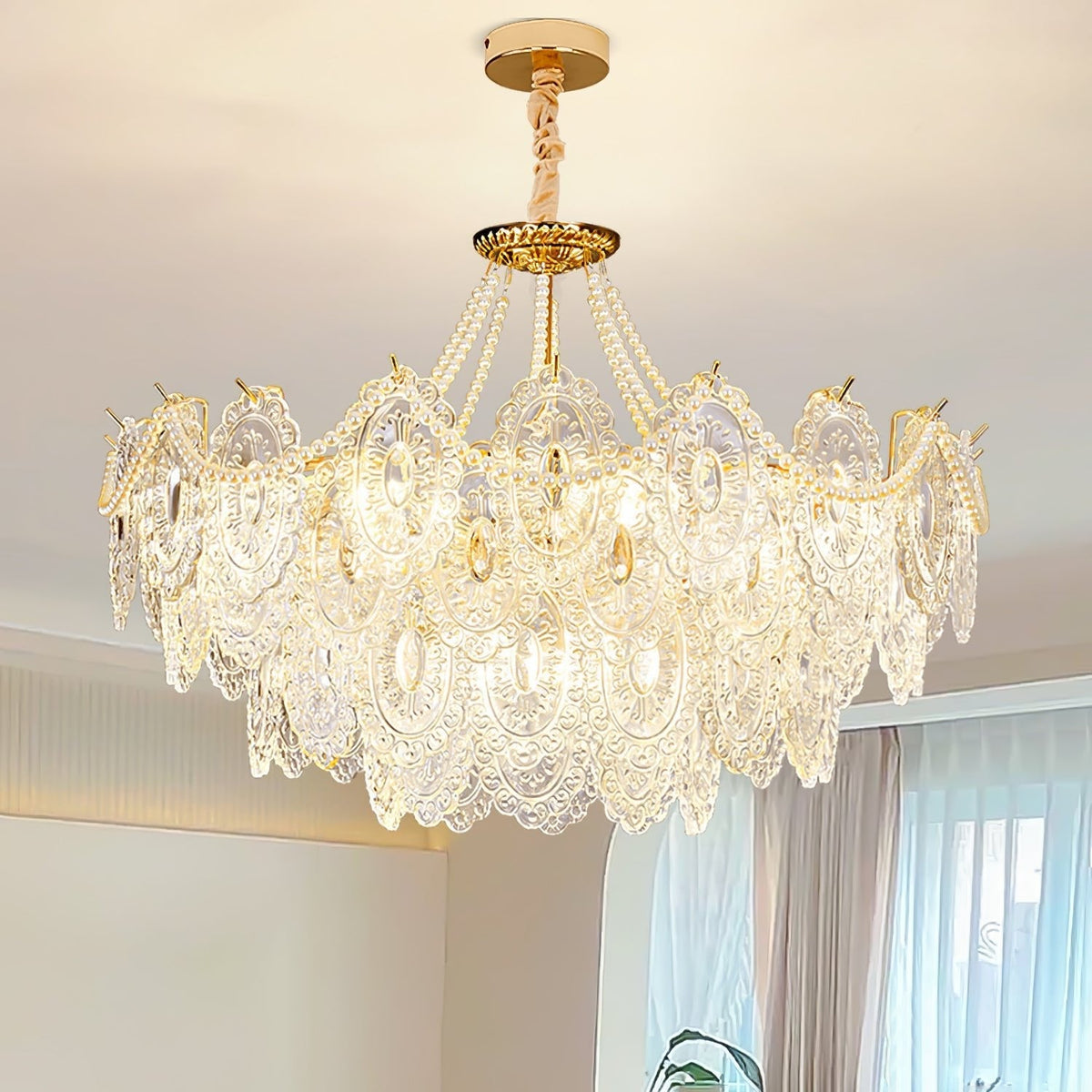 Pearls Glass Chandelier - view 27