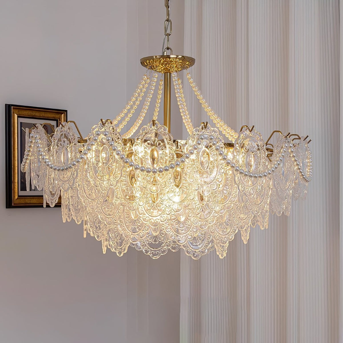 Pearls Glass Chandelier - view 29