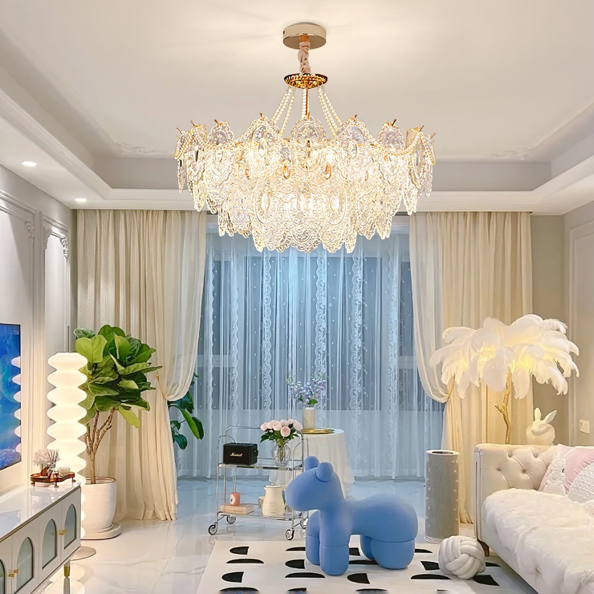 Pearls Glass Chandelier - view 31
