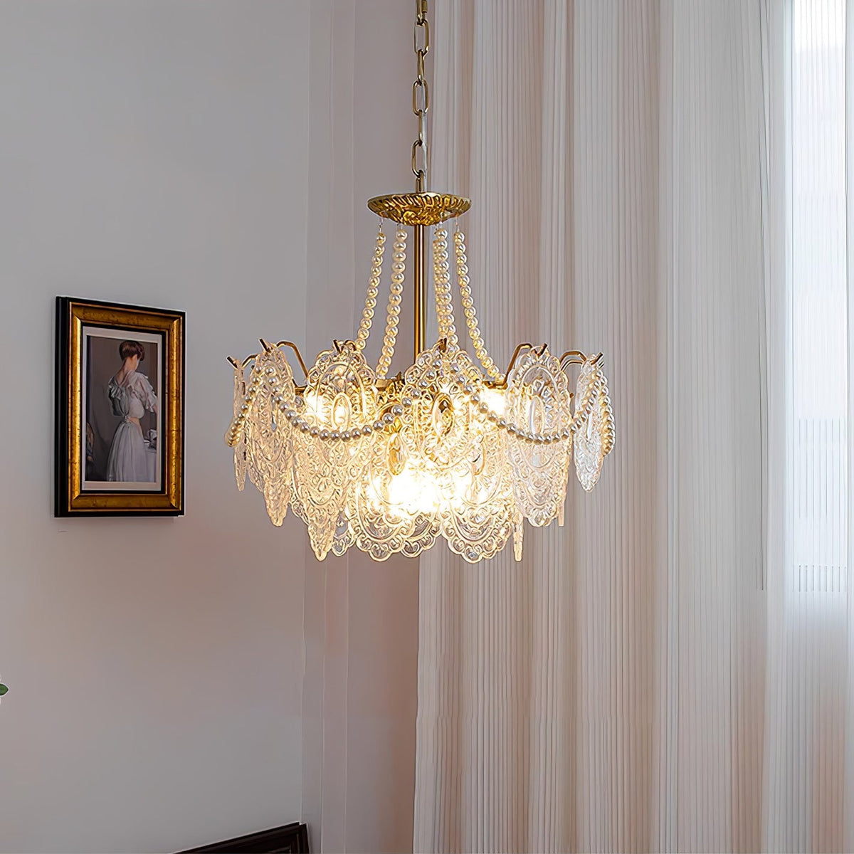 Pearls Glass Chandelier - view 37