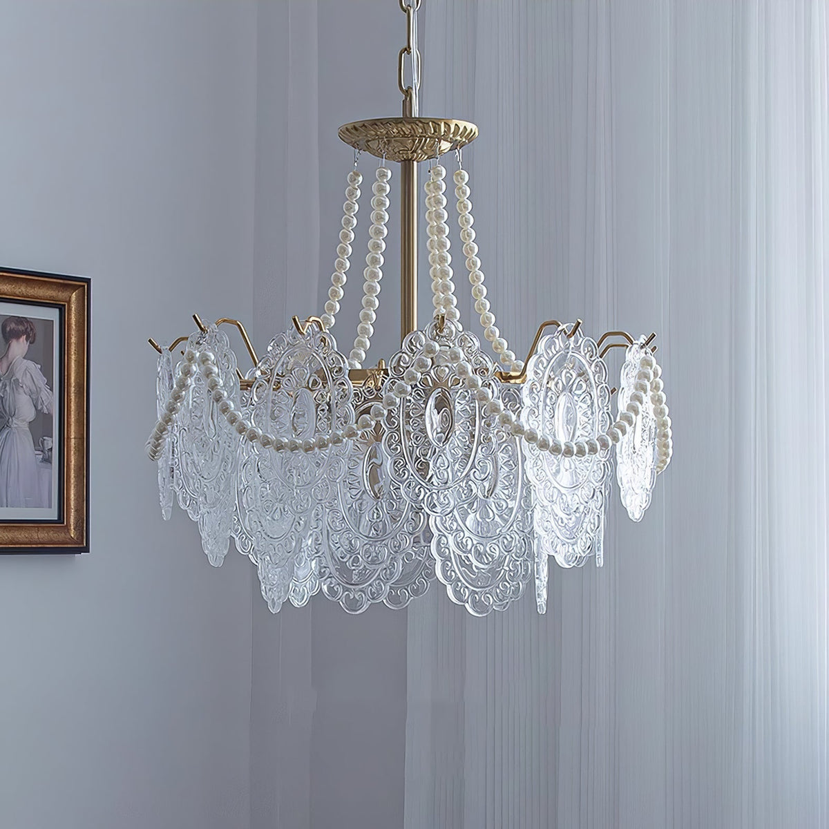 Pearls Glass Chandelier - view 41