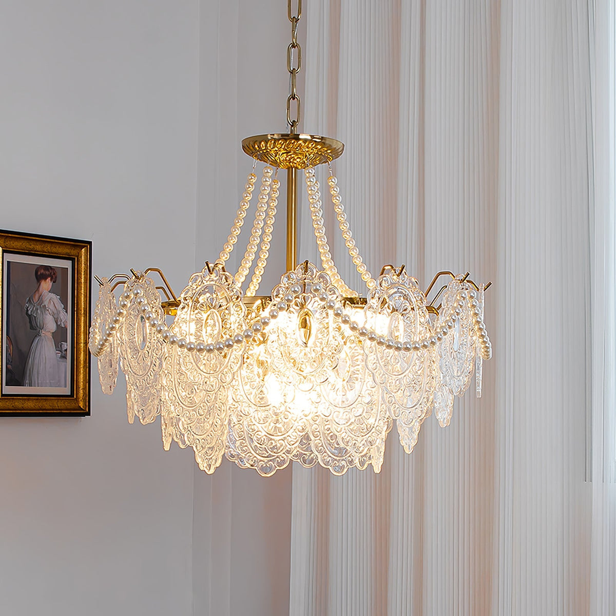Pearls Glass Chandelier - view 48