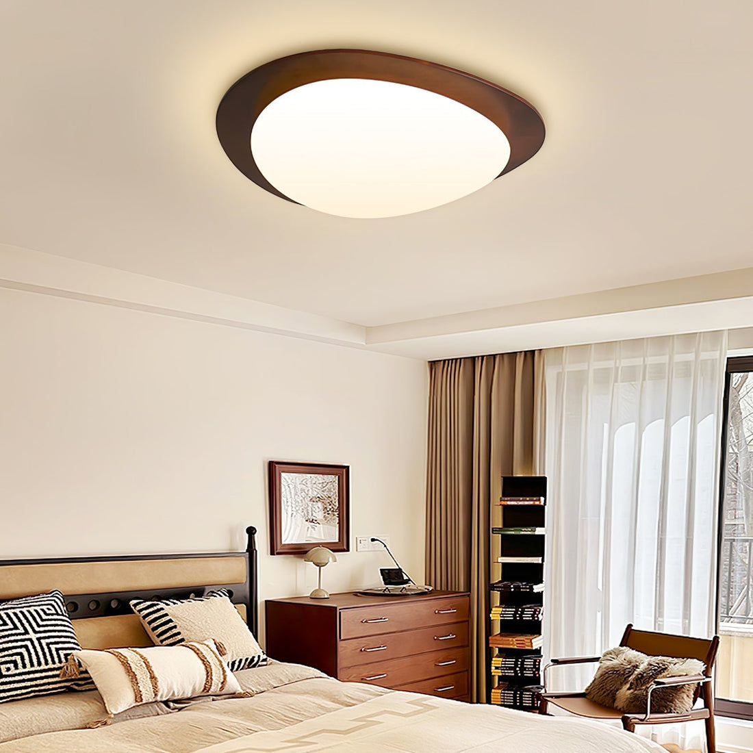 Pebble Wooden Ceiling Light