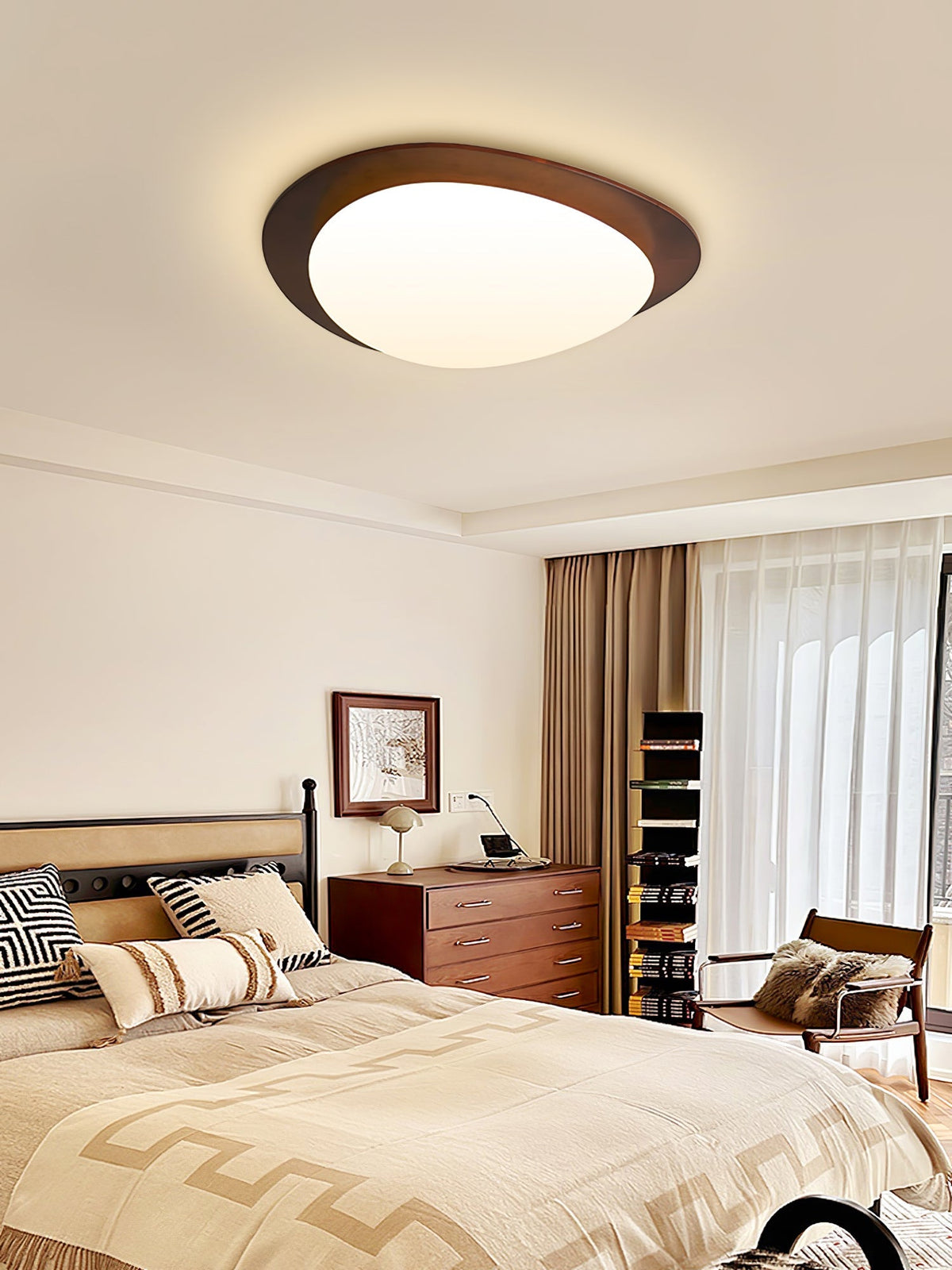 Pebble Wooden Ceiling Light