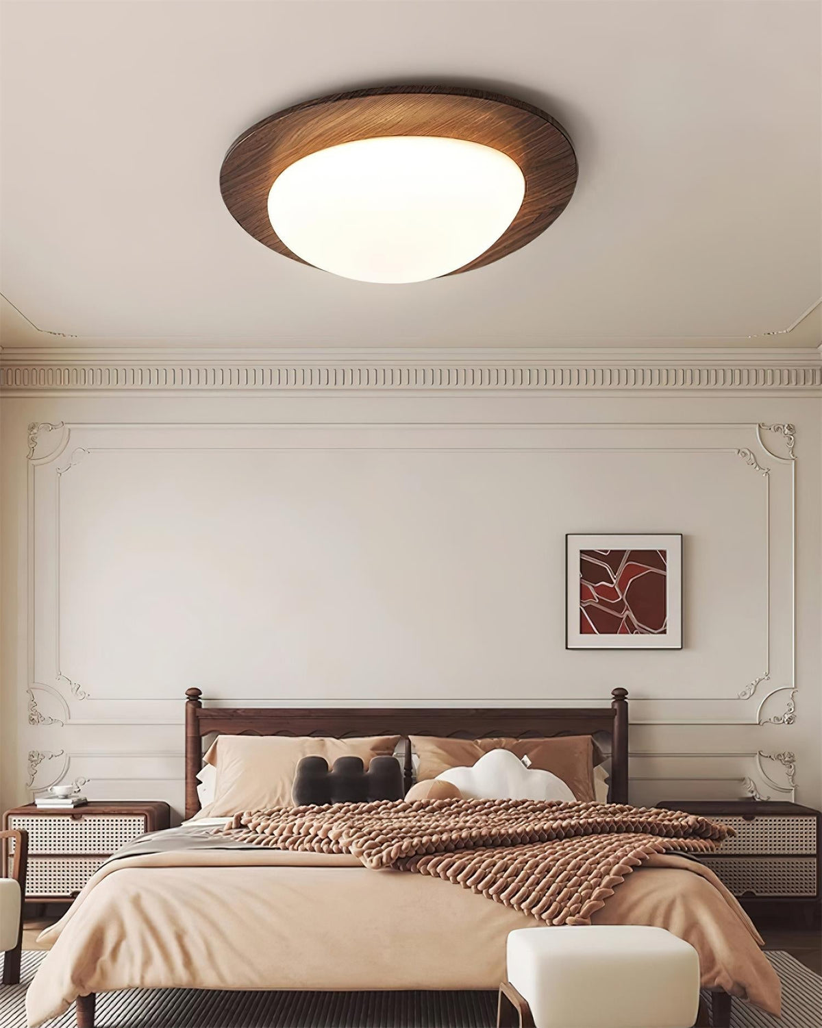 Pebble Wooden Ceiling Light