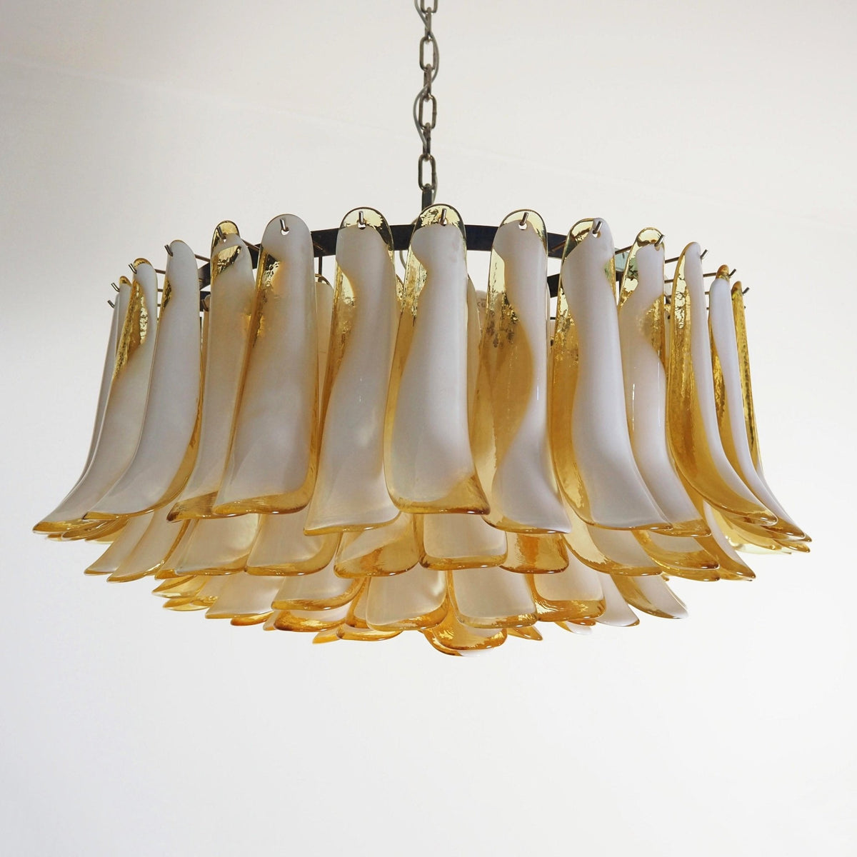 Petal Amber Murano Glass Chandelier - view 3