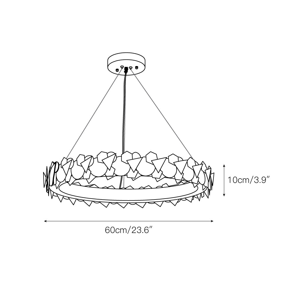 Philomenos Halo Chandelier - view 4