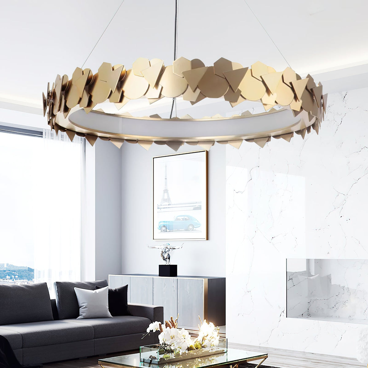 Philomenos Halo Chandelier - view 3