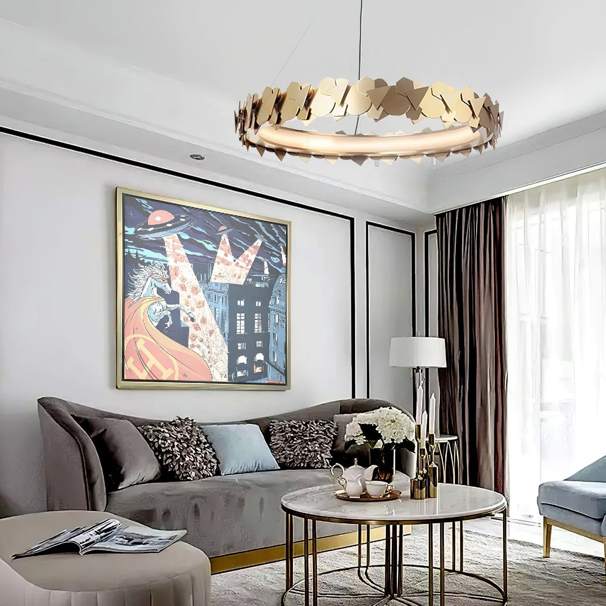 Philomenos Halo Chandelier - view 7