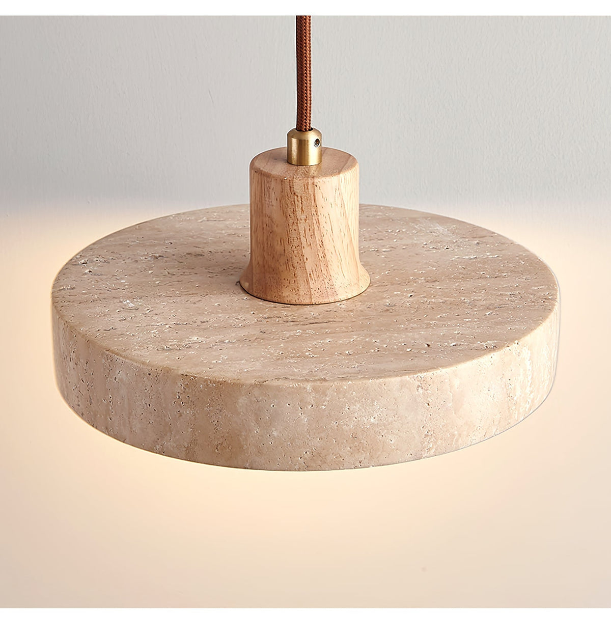 Piedra Travertine Pendant Light