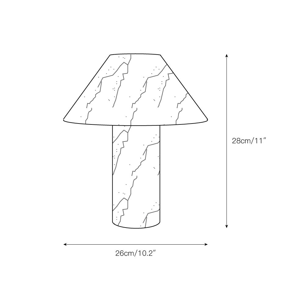 Pillar Stone Table Lamp - view 3