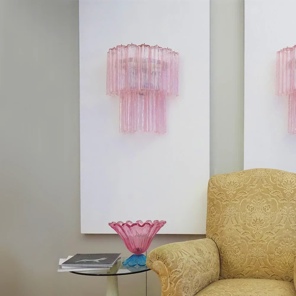 Pink Murano Glass Wall Sconces - view 2