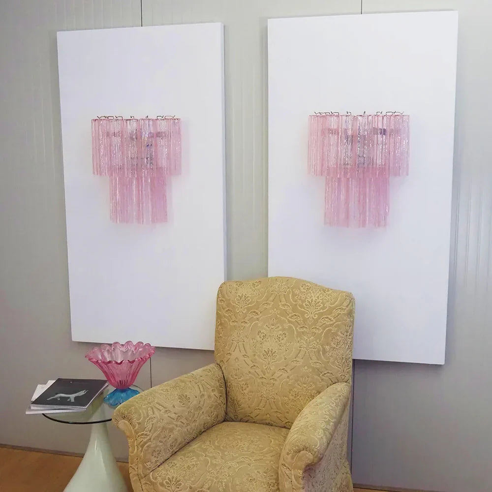 Pink Murano Glass Wall Sconces - view 13