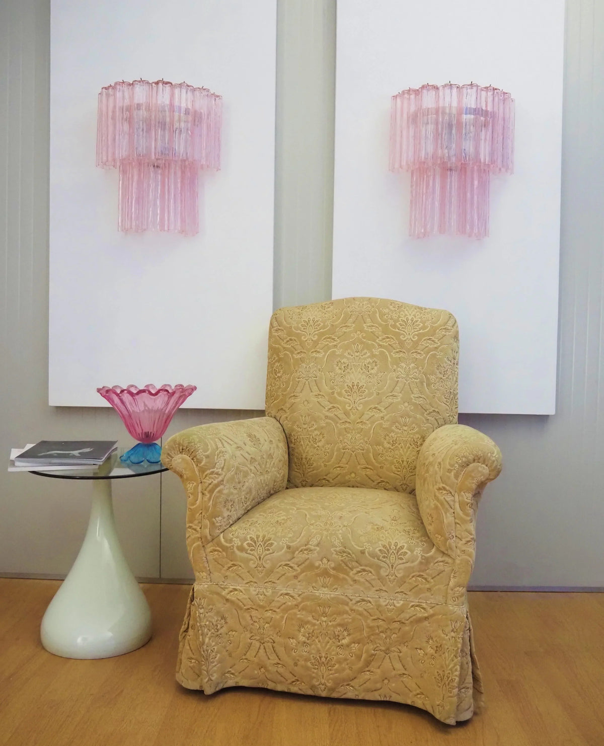 Pink Murano Glass Wall Sconces - view 7