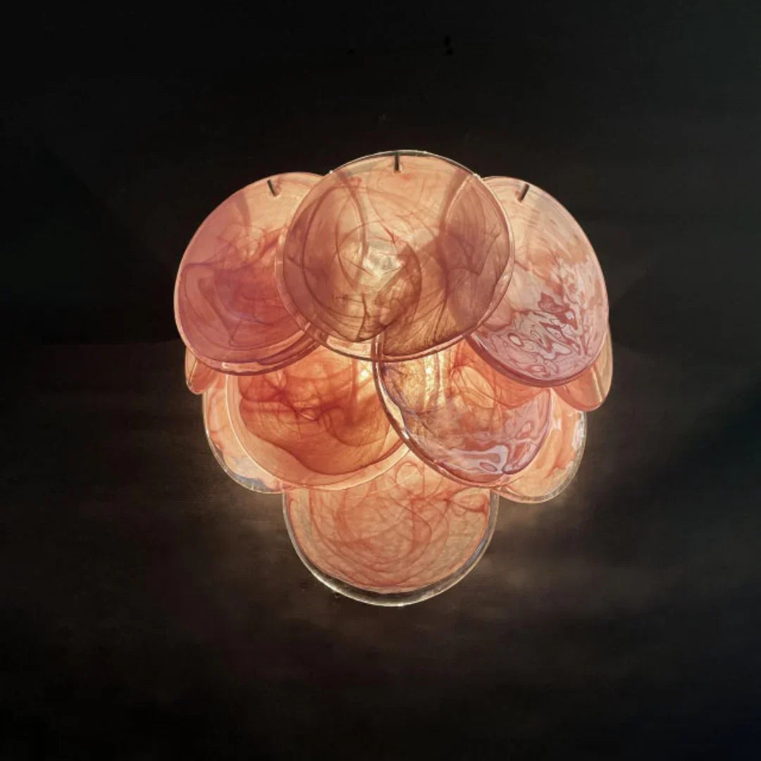 Pink Vintage Murano Glass Wall Lamp - view 15