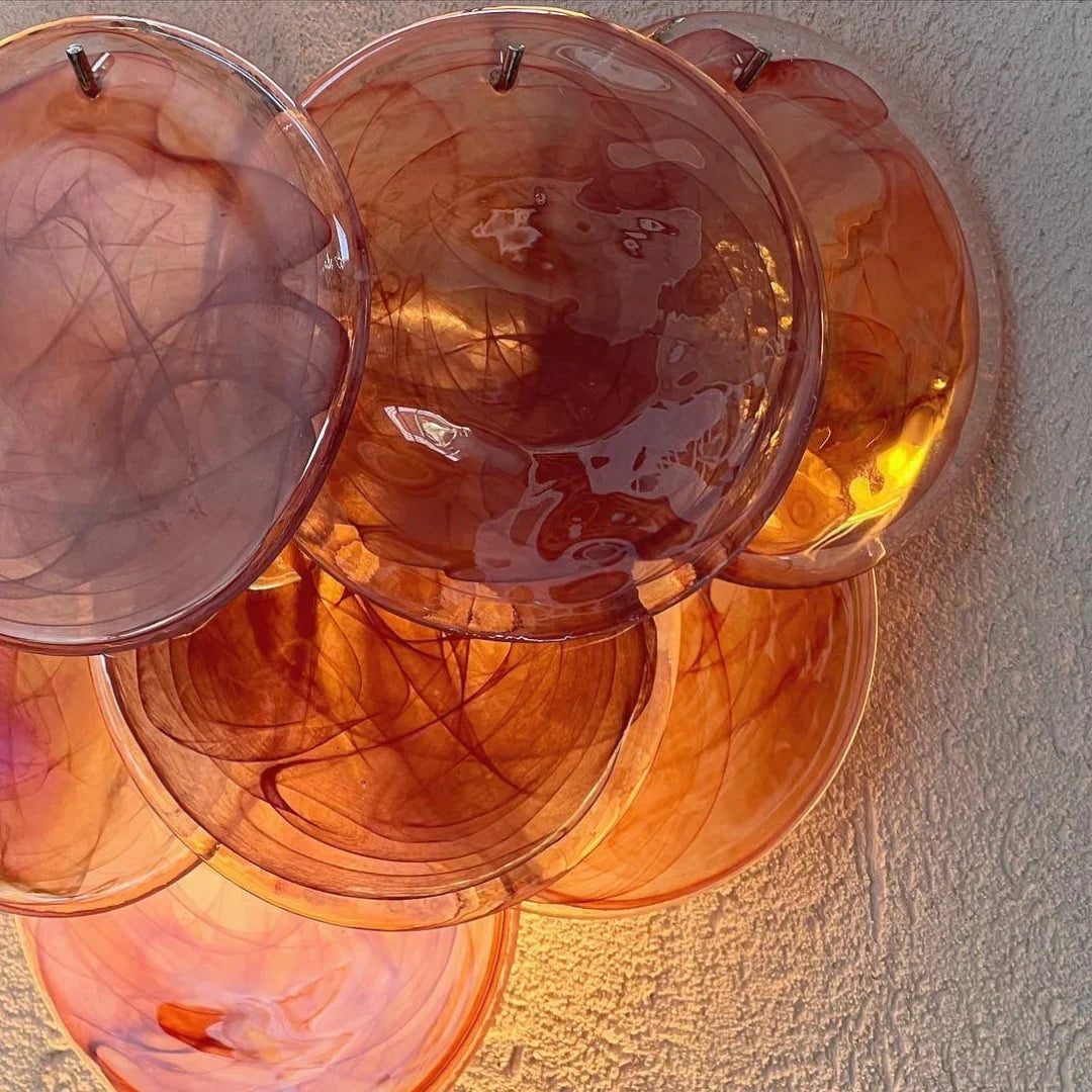 Pink Vintage Murano Glass Wall Lamp - view 20