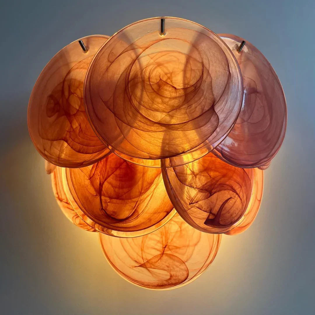 Pink Vintage Murano Glass Wall Lamp - view 22