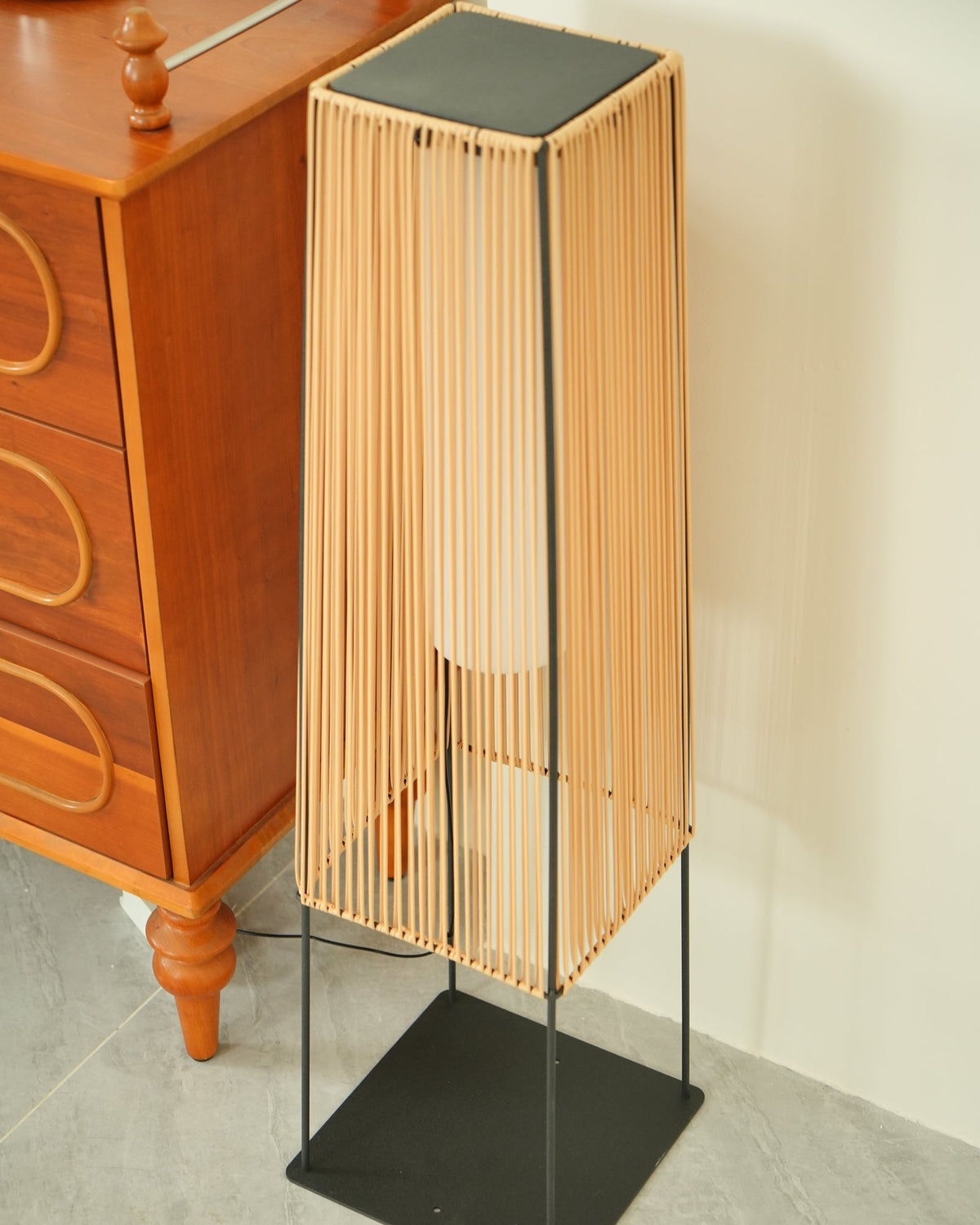 Plastic Rattan Outdoor Post Light - view 5