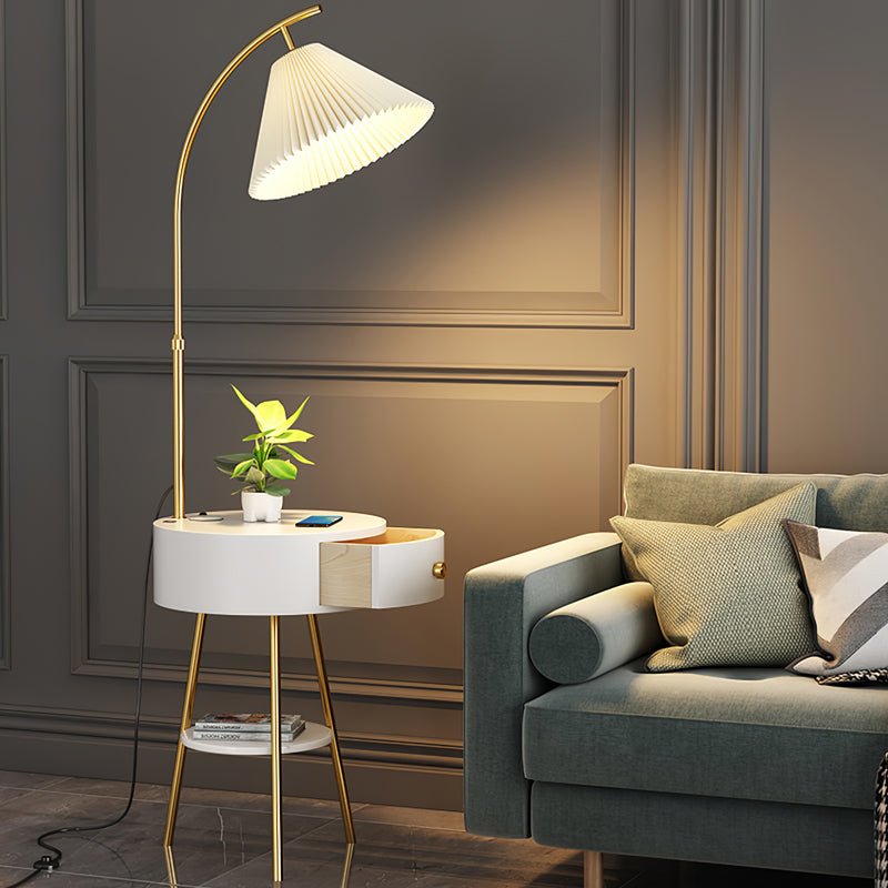 Pleated Arc Floor Light - view 2