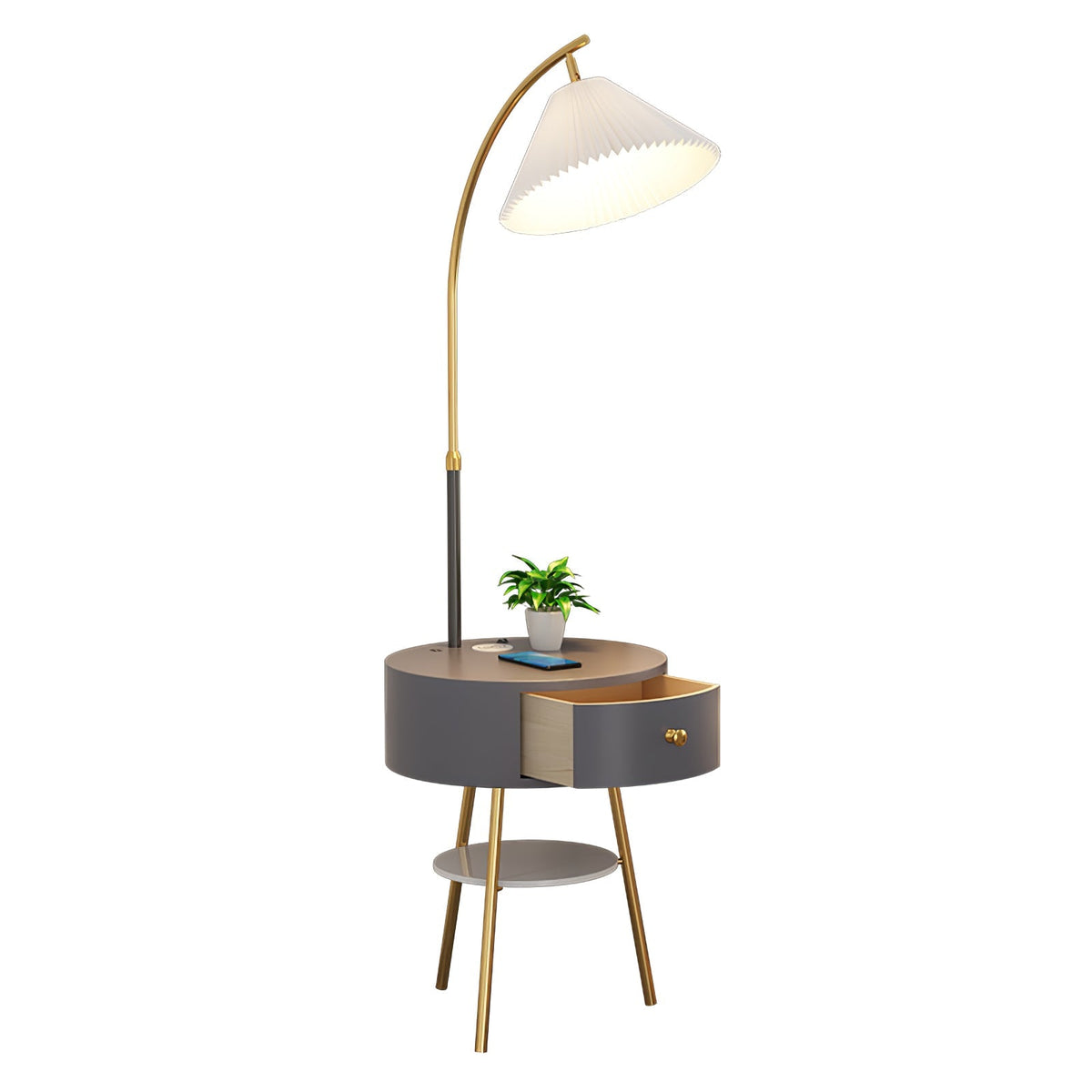 Pleated Arc Floor Light - view 38