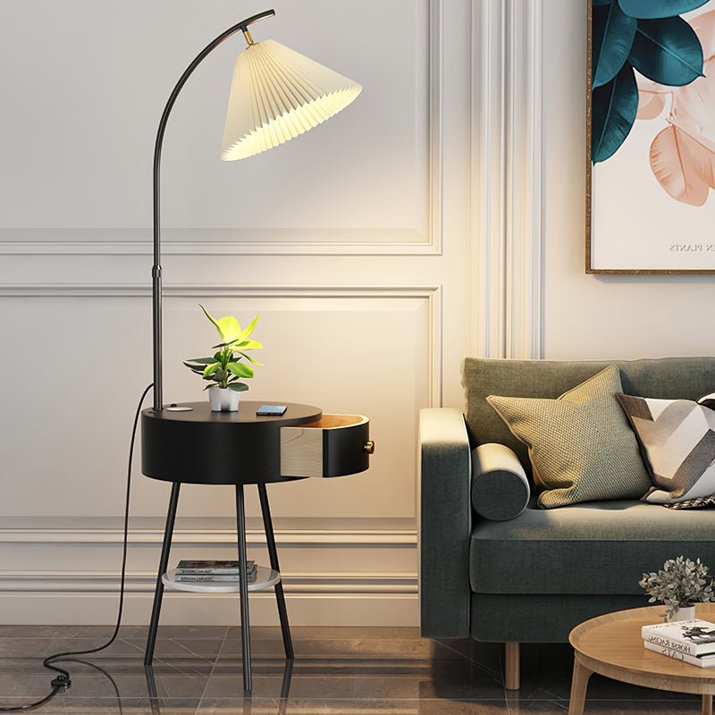 Pleated Arc Floor Light - view 7