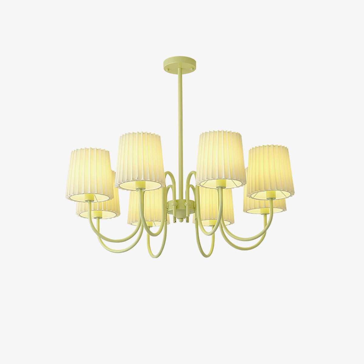 Pleated Fabric Matcha Chandelier - view 5